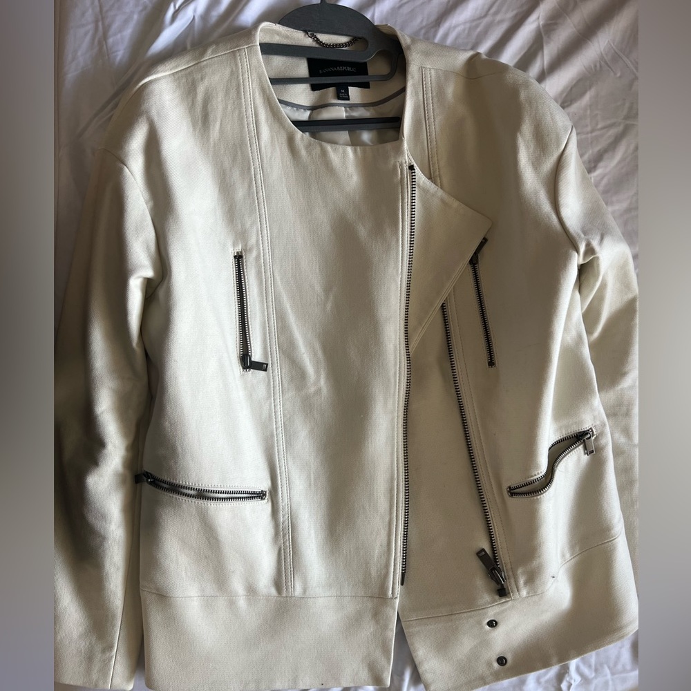 Cream banana republic jacket size medium